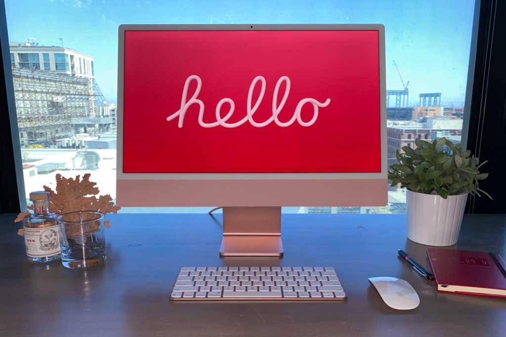 24-inch iMac pink 2021
