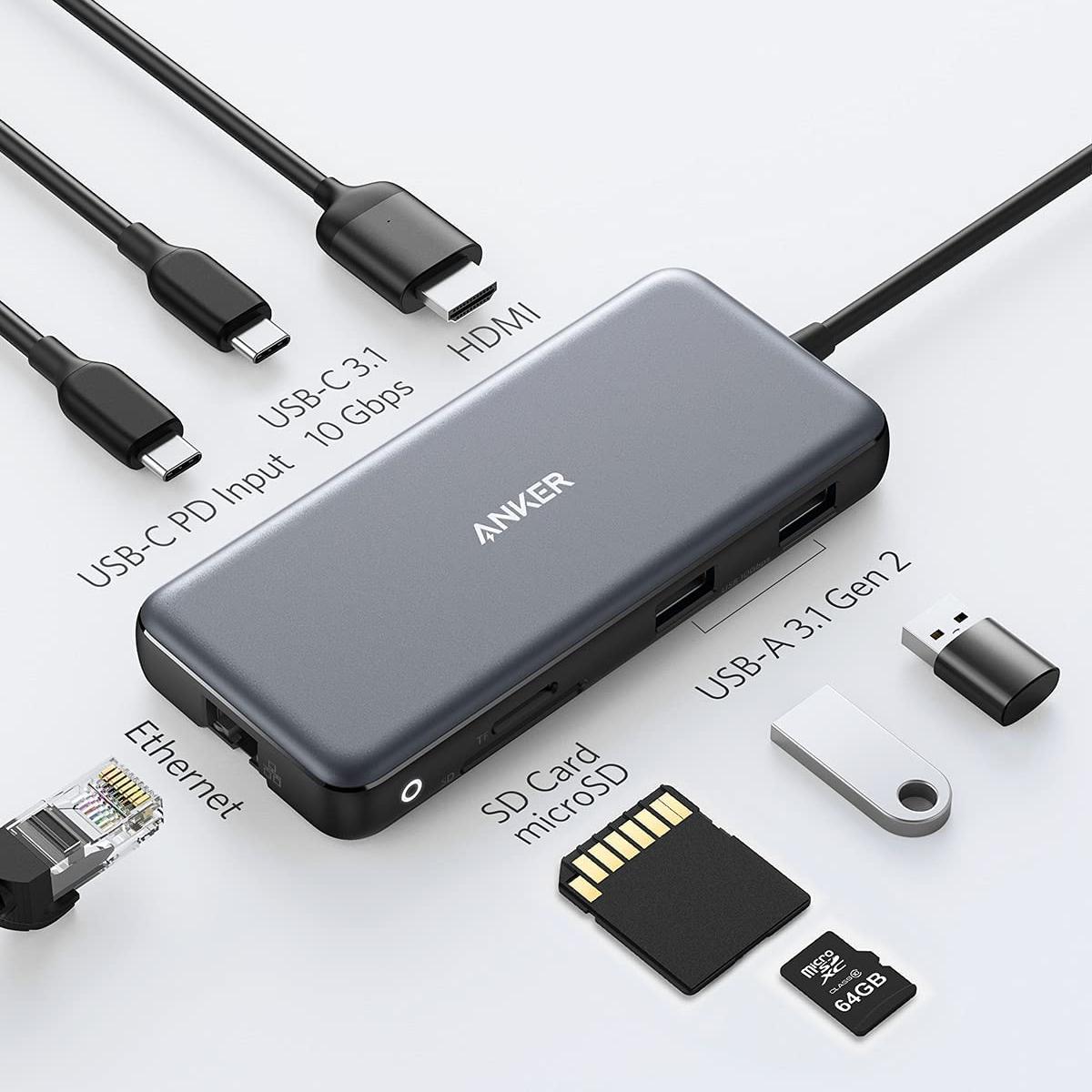 Anker 555 8-in-1 USB-C Hub - Best overall USB-C hub