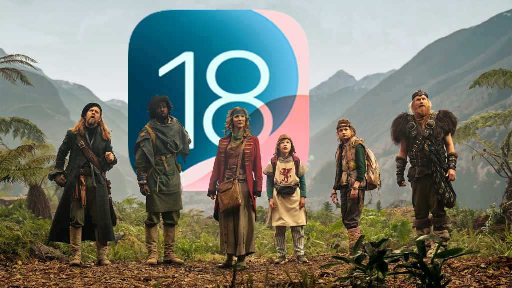 Time Bandits on Apple TV+ with iOS 18 logo