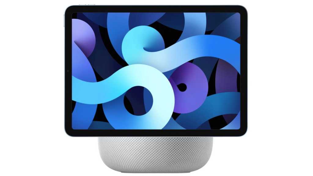 iPad and HomePod hybrid illustration