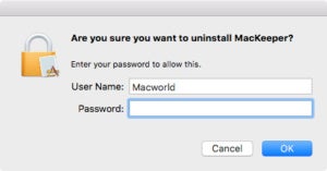mackeeper uninstall confirm box