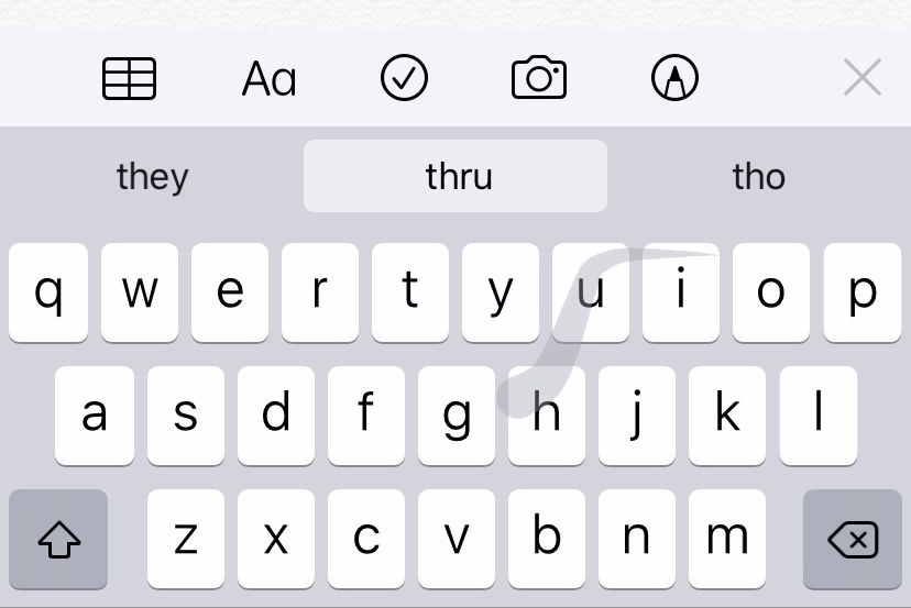 Typing with QuickPath keyboard Swipe