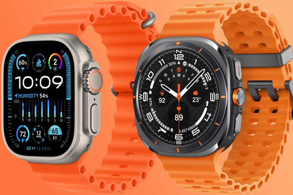 Samsung watch ultra with Apple Watch Ultra