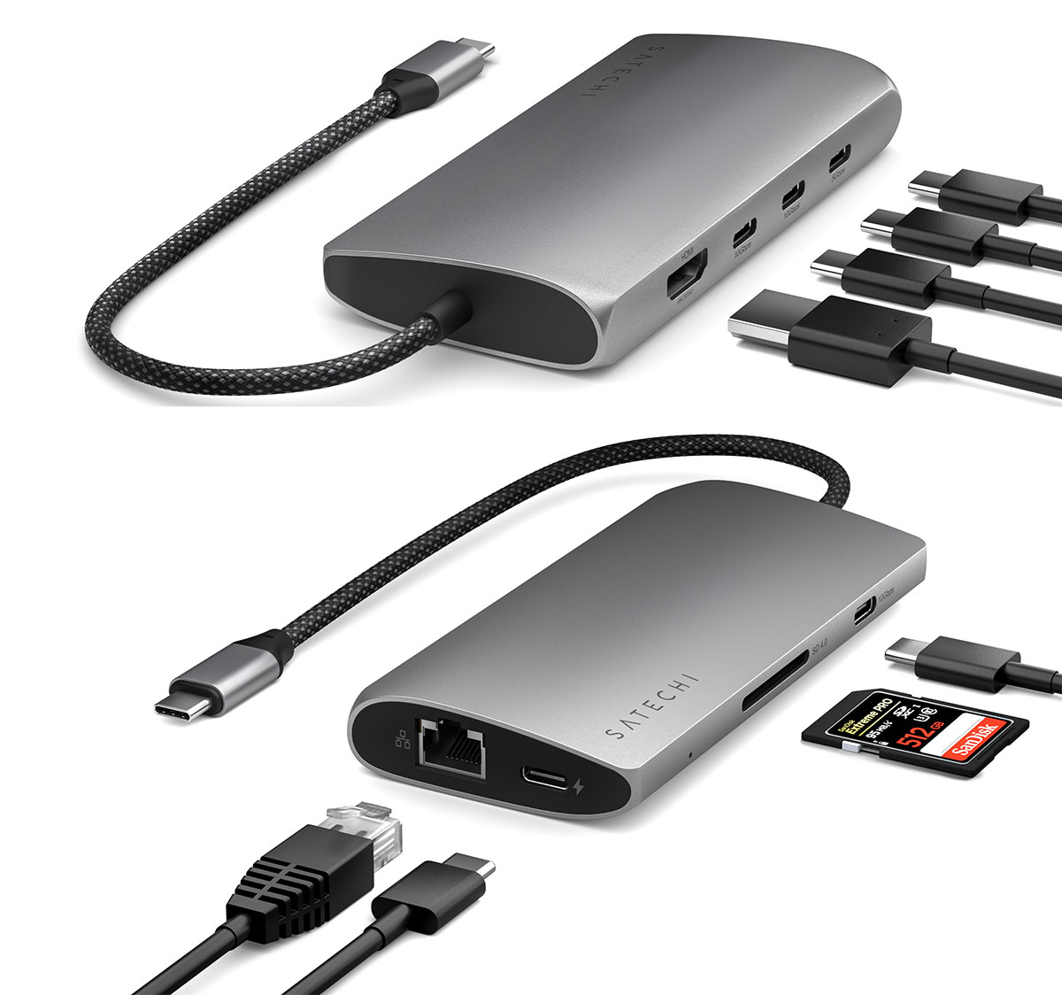 Satechi USB-C Multiport Adapter 8K With Ethernet V3 - Best hub for multiple fast ports