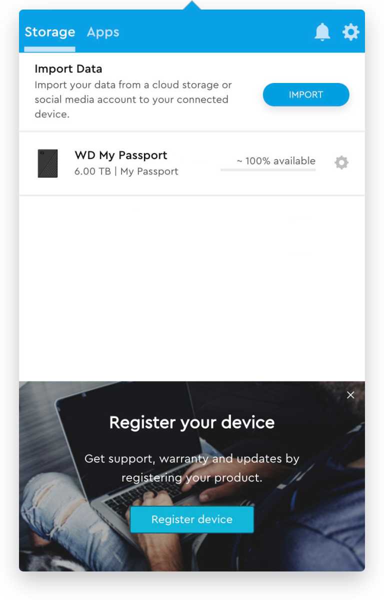 WD Drive Settings
