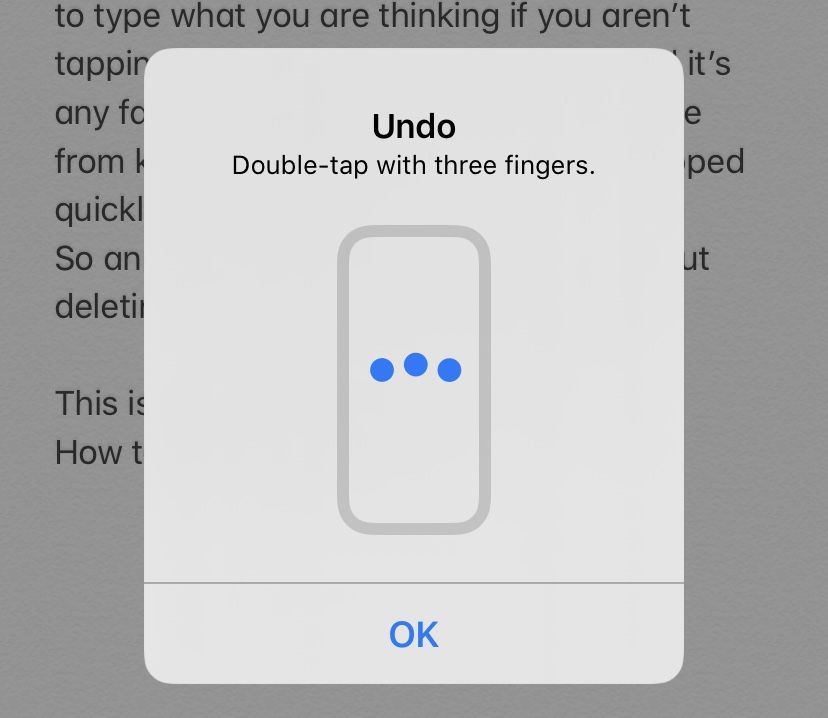 Undo in iOS 13