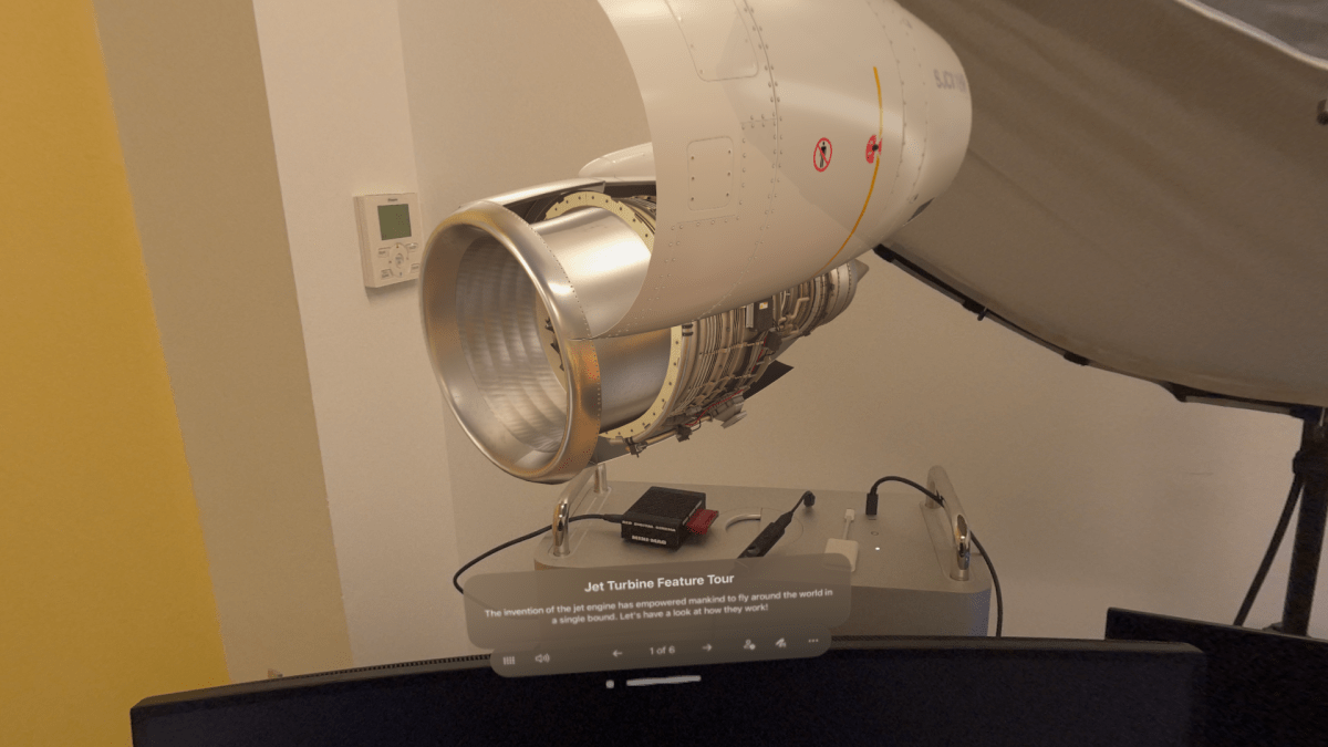 3D model in Apple Vision Pro 